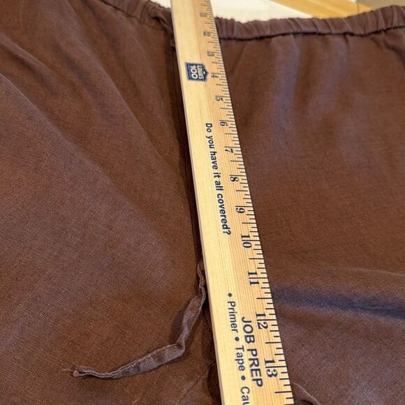 Vintage Richard Malcolm Woman Linen Drawstring Waist Cropped Pants Size 1X - Picture 6 of 10